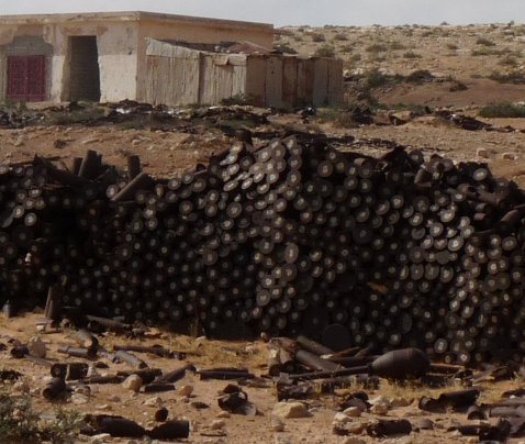 WW2 ERW close to house in Libya
